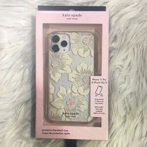 kate spade Floral iPhone Case - White and Gold